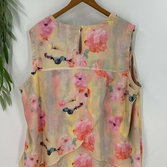 Seven 7 Melissa McCarthy Watercolor Blouse Top 3X - Picture 7 of 11